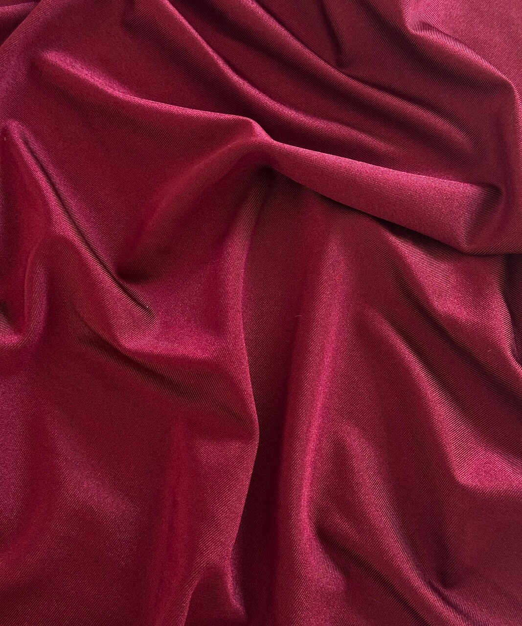 Burgundy Nylon Spandex Fabric by the Yard, 60" Wide 4-Way Stretch Milliskin Fabric for Activewear, Swimwear, Dancewear
